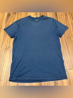 Unbound Merino T Shirt Mens XL Blue Merino Crew Neck Short Sleeve Soft Wool